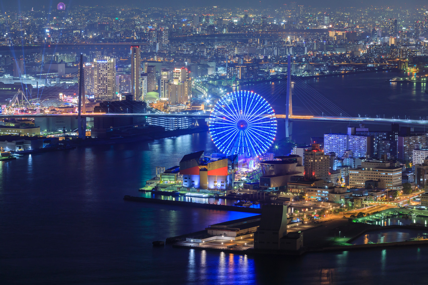 大阪・都市風景・海遊館・夜景