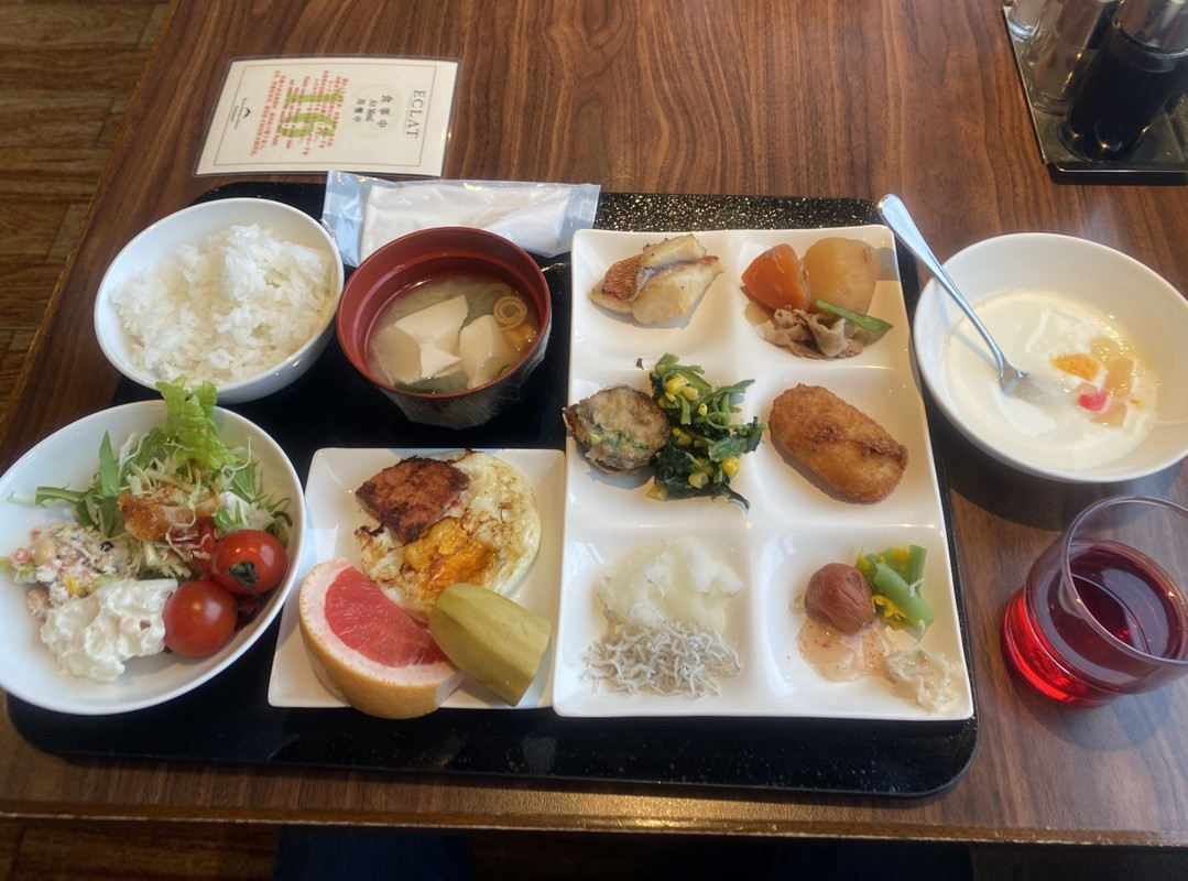 朝食ブッフェの一部