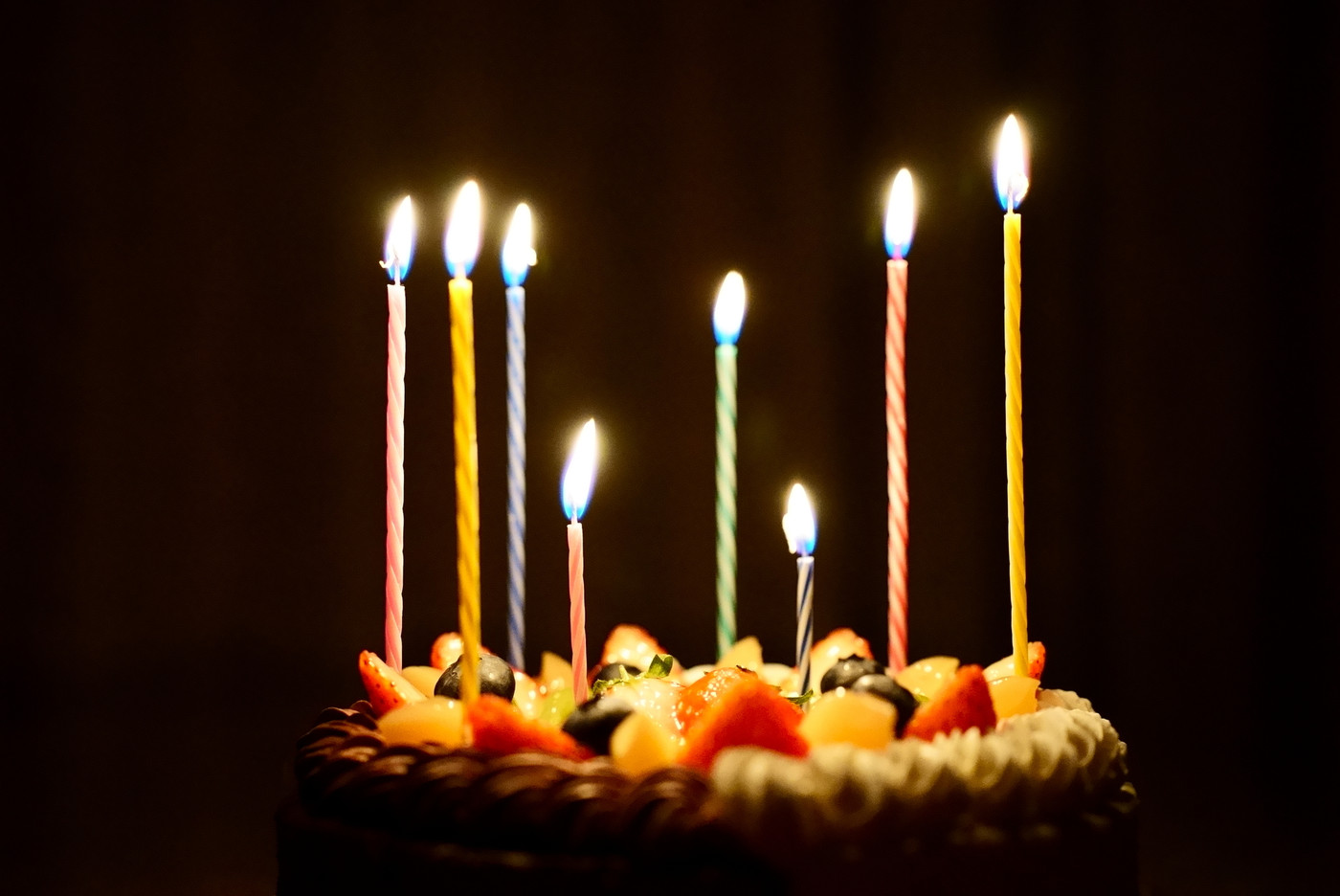 真ん中にある美しいケーキ