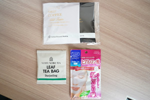 フロントでもらえたパックなど