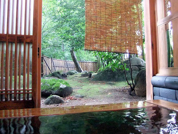 「環翠楼」 内観 9652903 客室の半露天風呂