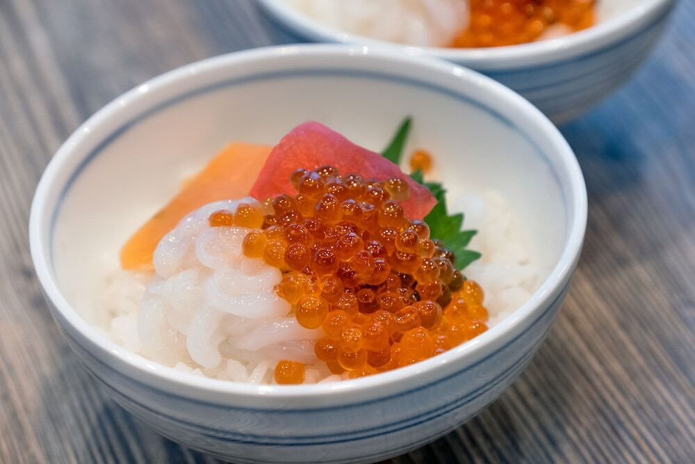 朝食ビュッフェの海鮮