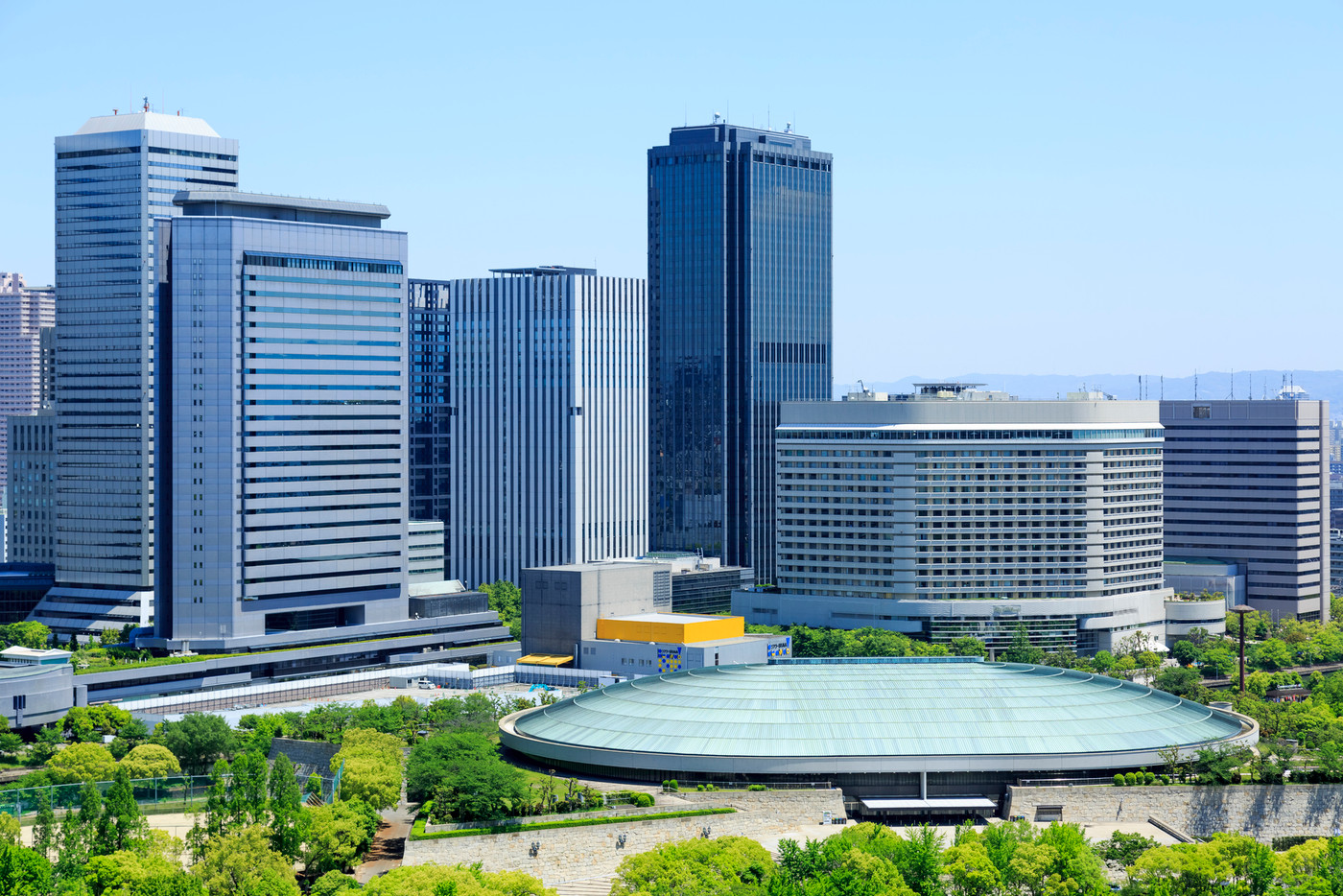 大阪城ホールと大阪ビジネスパーク