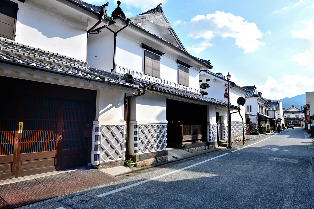 うきは市 白壁の町並み