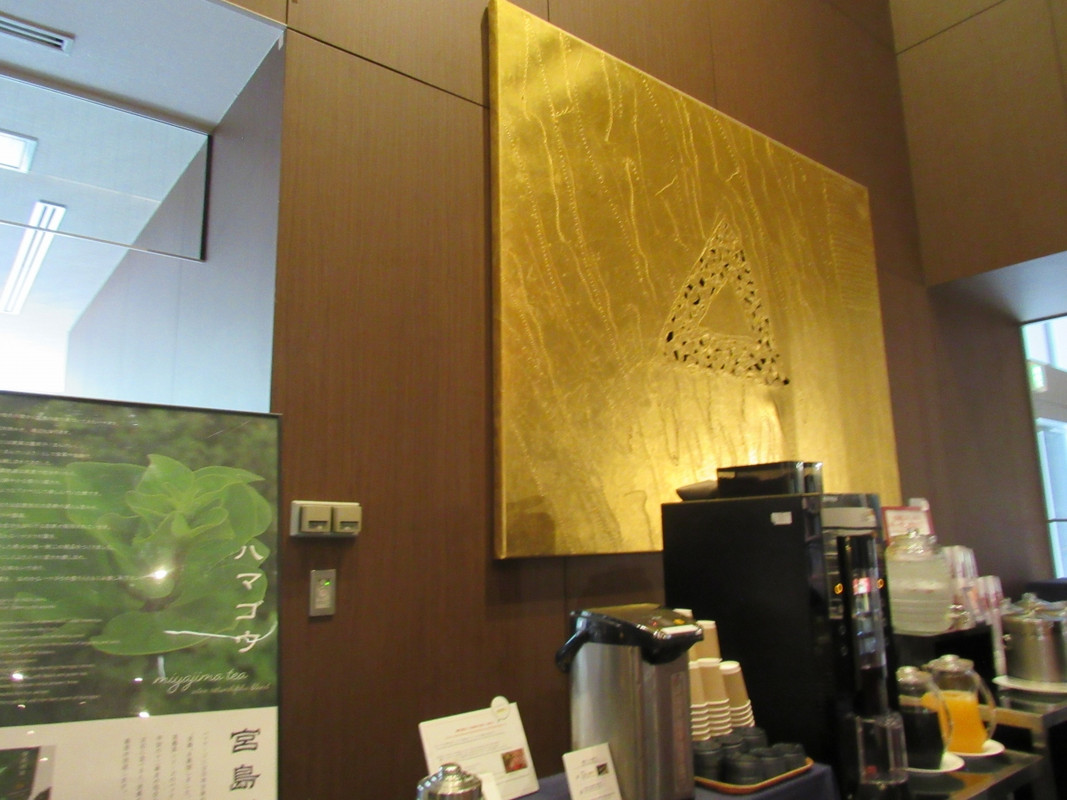 ロビーフロアのウェルカムドリンク