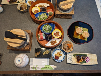 「夜灯見荘」 料理 201430173 朝食。