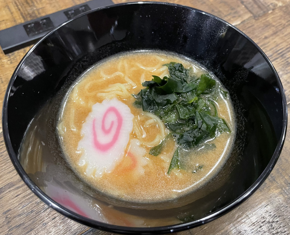 無料の味噌ラーメン