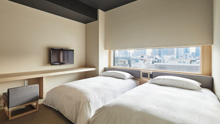 [館内工事中] [シングルベッド2台] コンフォートツインルーム 禁煙 (高層階, シティビュー)