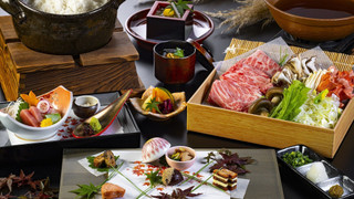 和牛と名物三河屋鍋を楽しむ会席料理 (夕朝食付) 別館 和室ツイン (バスなし) 禁煙