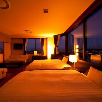 7. ビューバス付きのお部屋も!夜景を望む温泉宿「菊南温泉ユウベルホテル」3439697