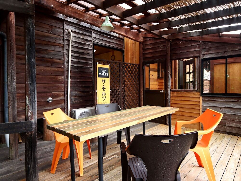 屋外ダイニングエリア