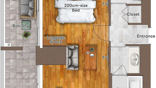 デラックス ダブルルーム 禁煙 (King Room)