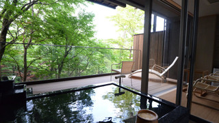 「晶」「仙」和室10帖  広縁付 +自然園眺望デッキ＋温泉露天風呂