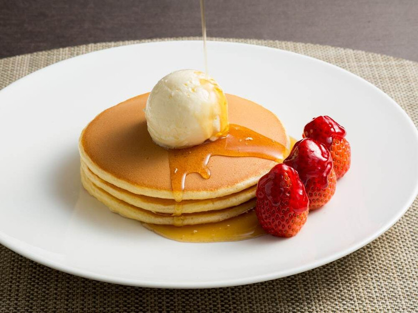 カフェのパンケーキ