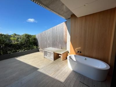 晴れたら星空を見ながらお風呂に入れます