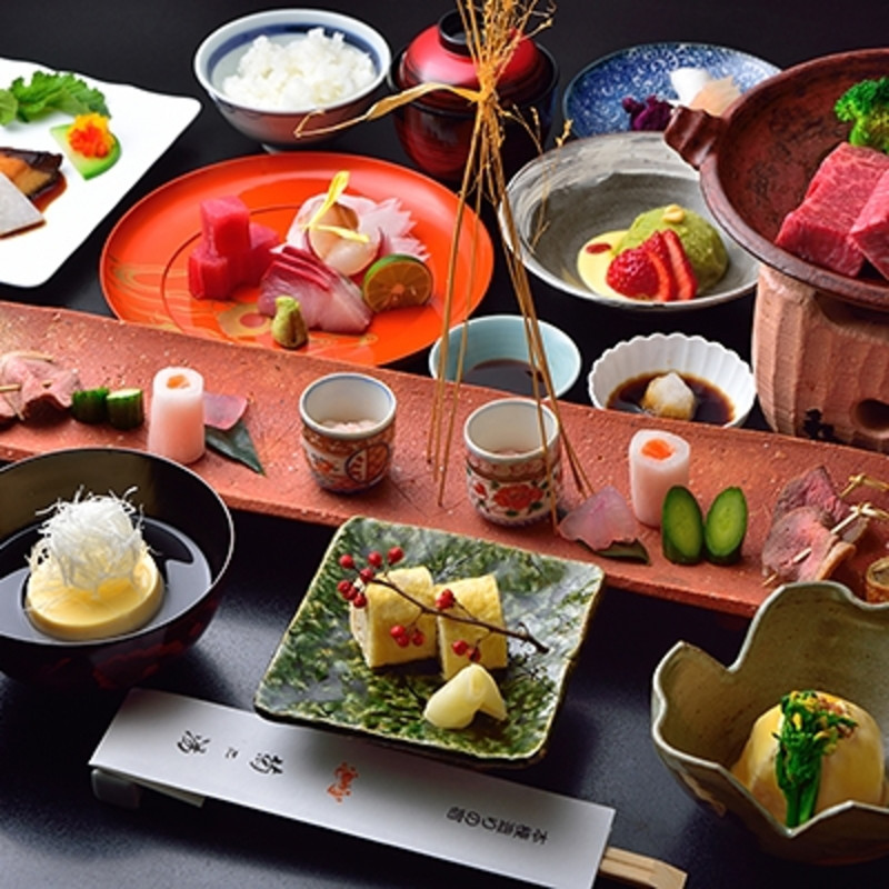 菊之湯会席プラン 冬の一例