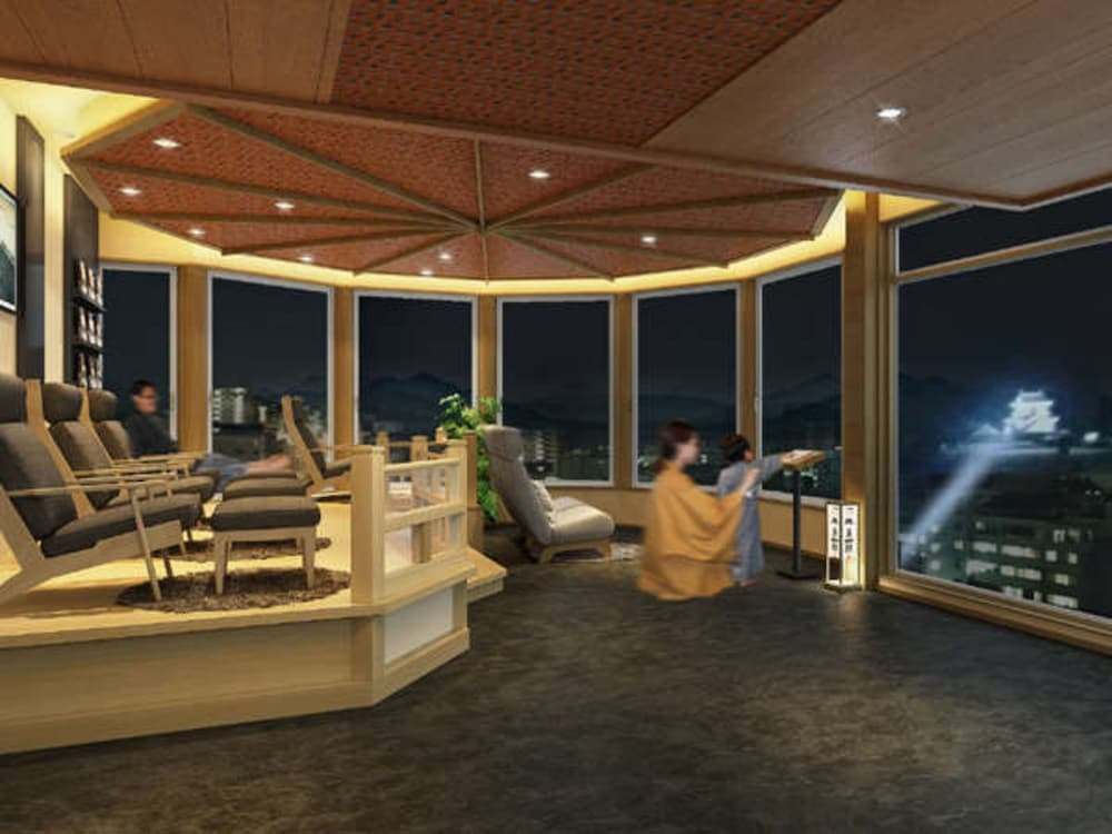 高知城をライトアップできる「城見櫓」3914718