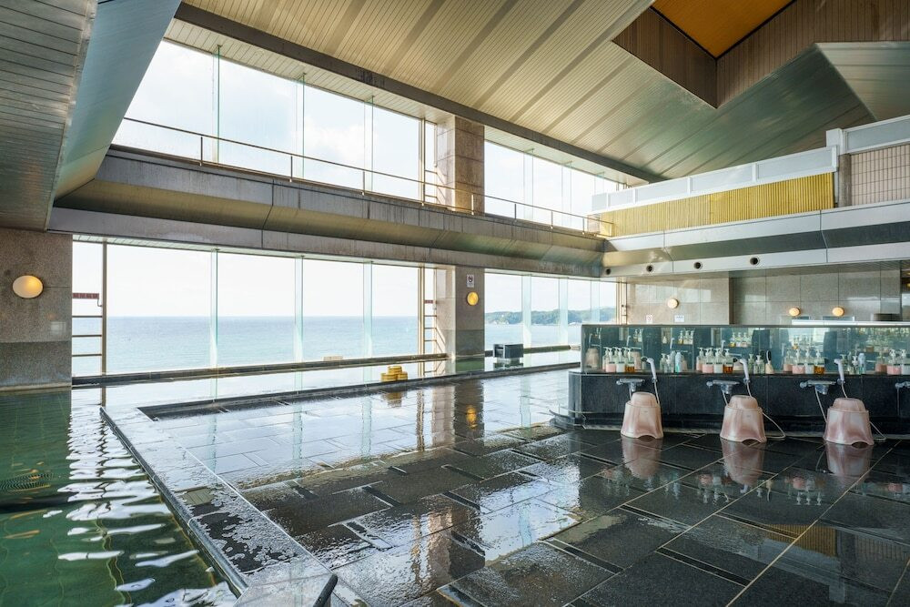 展望大浴場 飛天の湯の洗い場スペース