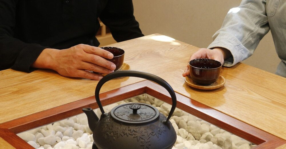 客室内のダイニングエリア