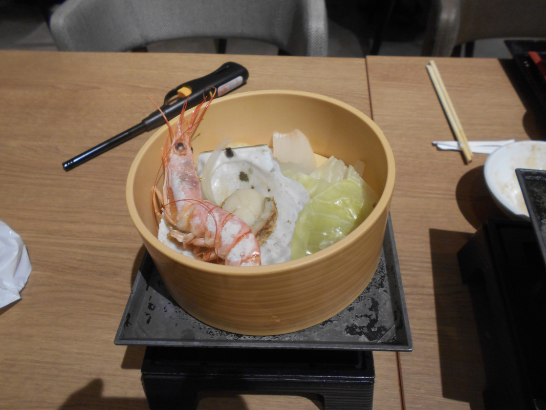 夕食のセルフのせいろ蒸し