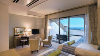 【オーシャンビュー天然温泉露天風呂付】プレミアム和洋室（禁煙）