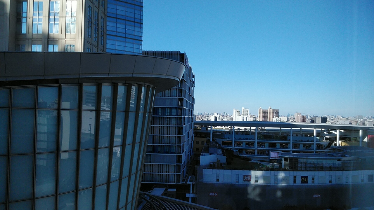 ラゾーナ川崎から都心の風景