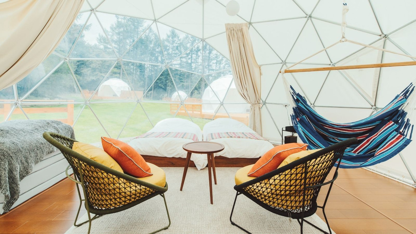 冷暖房完備！快適なドームテントで気ままにアウトドア体験3417411