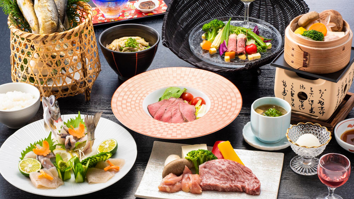 夕食/阿波特選会席一例