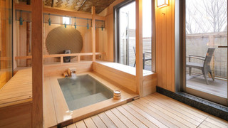 数奇屋風客室「安曇野」〜ダブル〜 【檜風呂】 (チェックイン18時まで)