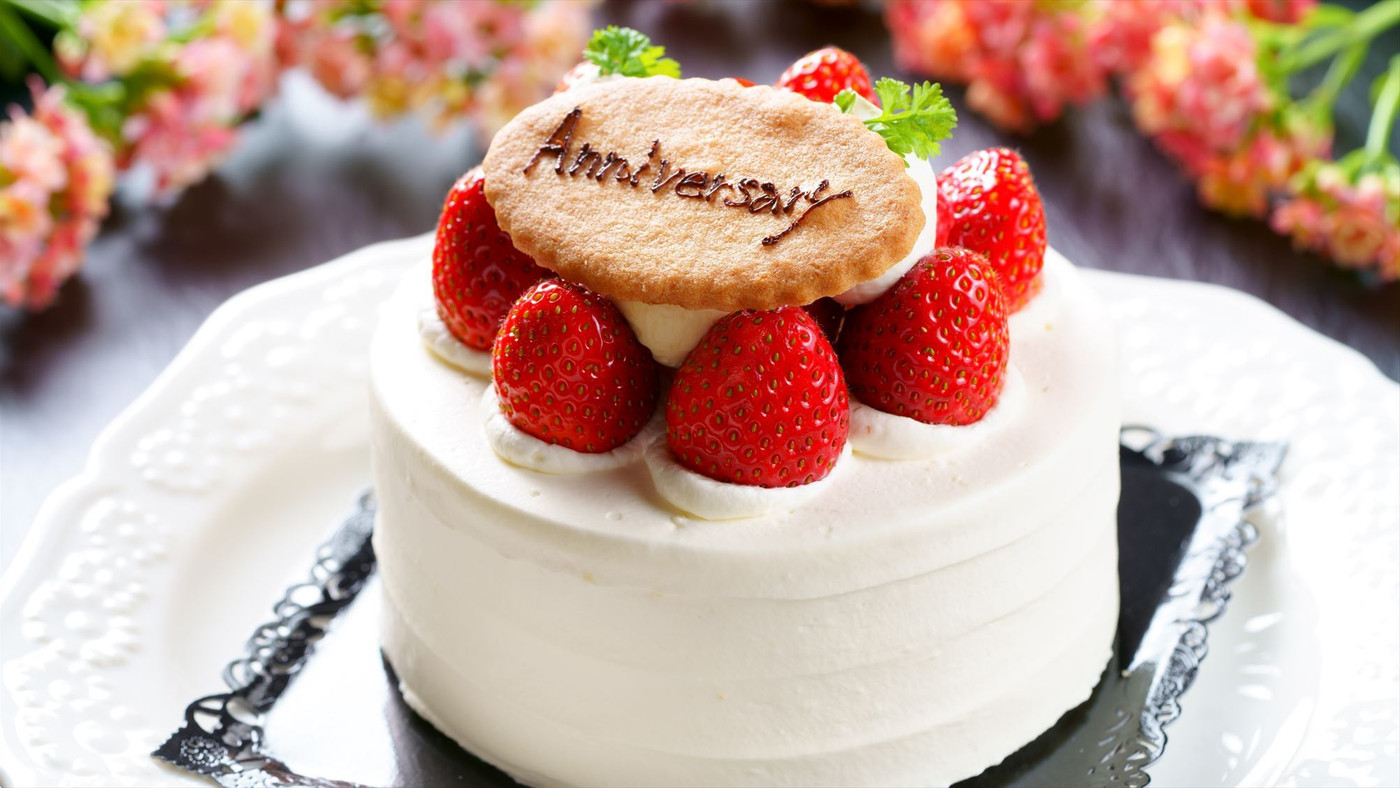 国産和牛とメッセージ付きのケーキでお祝い♪3957242