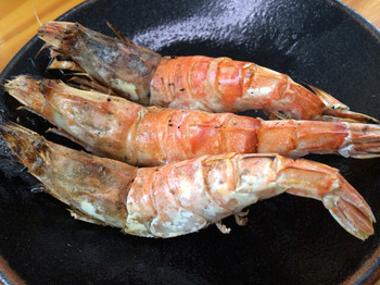 「鯛喜」料理 732162 猛者エビ（モサエビ）の塩焼き