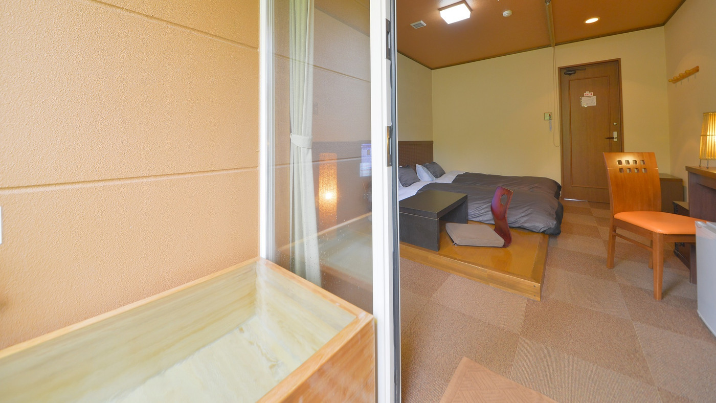 なんと全室に温泉露天風呂が付いています♪4257591