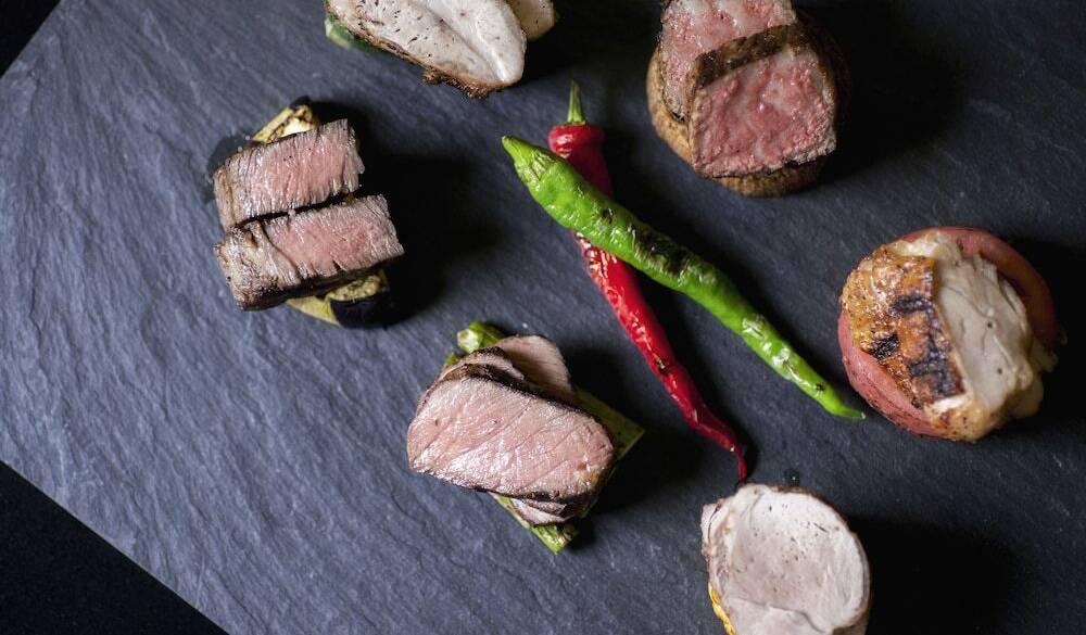 自家菜園で採れた
有機野菜のディナー / 4