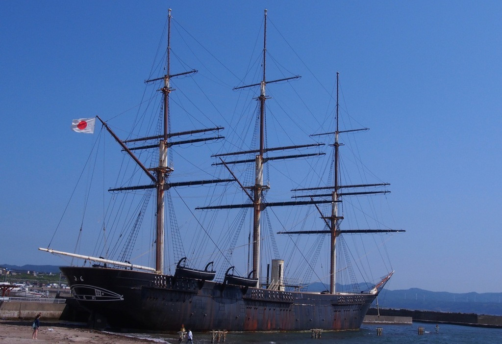 4. 引き上げられた当時の最新鋭艦「開陽丸記念館」863340