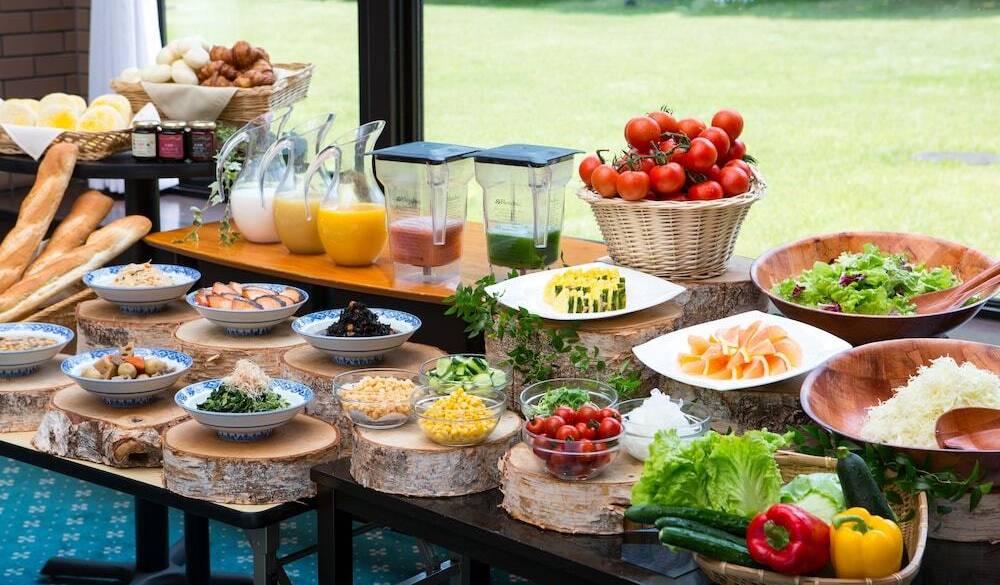 野菜がみずみずしい
新鮮な朝食バイキング / 1