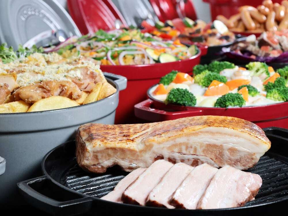 朝食ビュッフェ