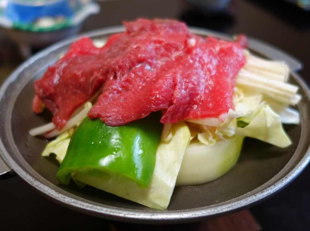 「御宿 春芽」 料理 28323705 （2014/4月　夕食）「高千穂牛のとうばん」