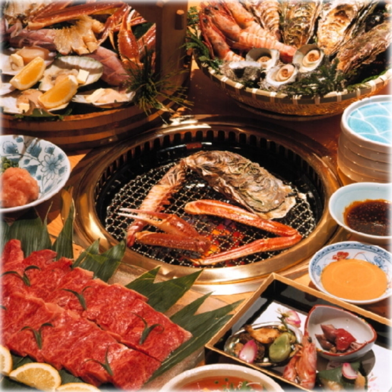 夕食 海鮮浜焼会席