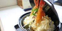 そびえ立つエビフライ!?岡山の食堂「梶屋」のエビ丼がすごい！