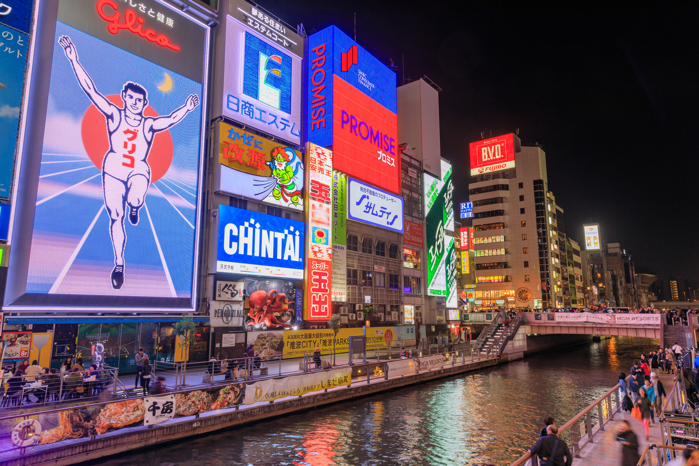 大阪ミナミ_道頓堀の夜景