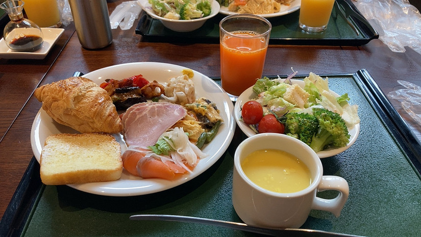 「大池ホテル」 料理 180558152 フレンチトースト夫婦のパンもしっとり甘さ控えめで好きな味♡