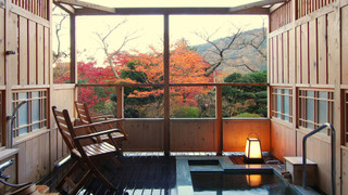 カニと名物三河屋鍋を楽しむ会席料理 (夕朝食付) 別館 露天風呂付客室 禁煙