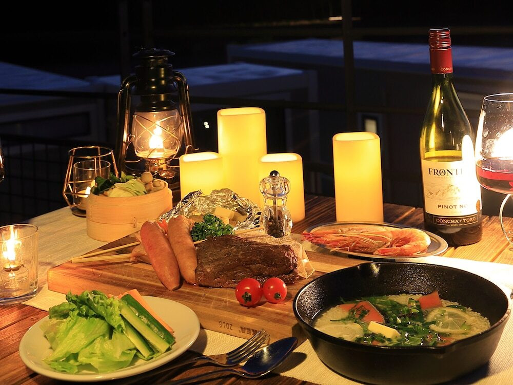 グランピング夕食 イメージ