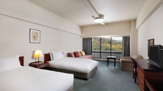 クラシック ルーム シングルベッド 2 台 マウンテンビュー