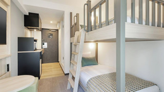 バンクツイン 禁煙（キッチン付)(ハウスキーピングは有料オプション)