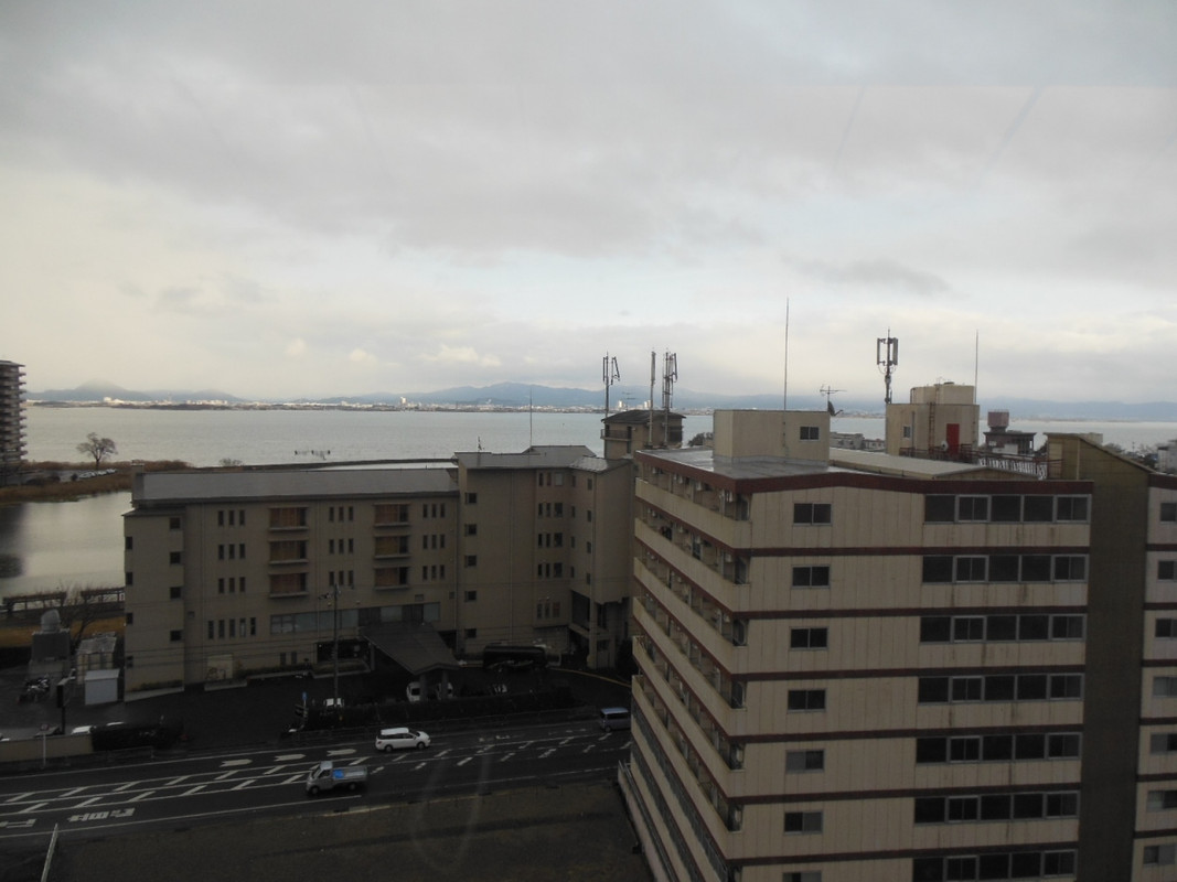 部屋からは琵琶湖が。