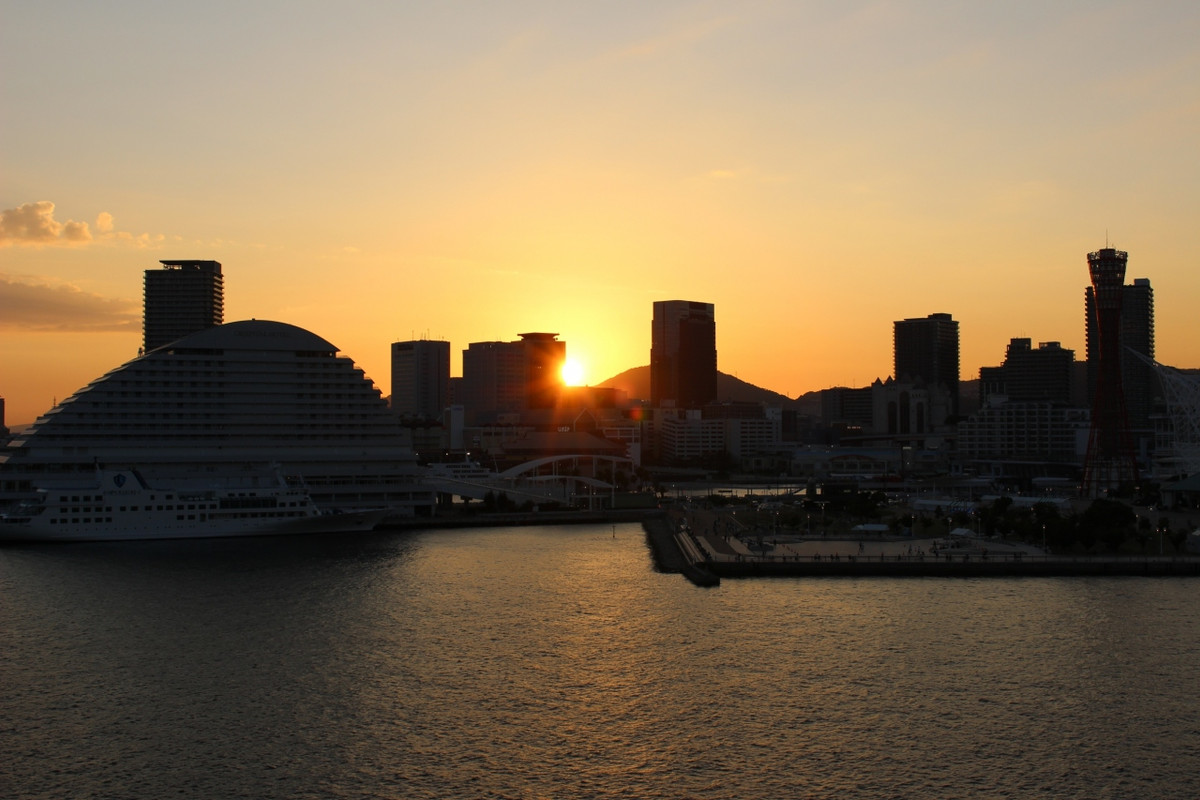 テラスから、夕陽がキレイに見えました