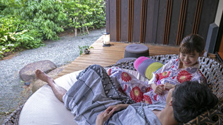 【露天付プレミアムスイート】本間＋ベッドルーム＋テラス [和洋室] [禁煙] [海が見える]