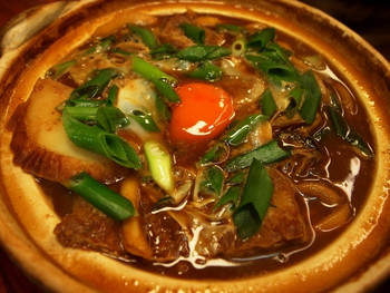 「きしめん あまの」料理 568030 牡蠣入り 味噌煮込うどん