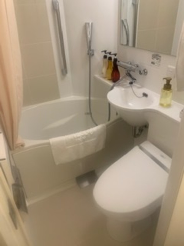 狭いけど、トイレはウォシュレット